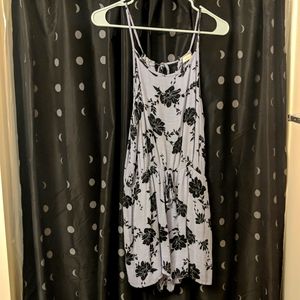Large lilac and black romper